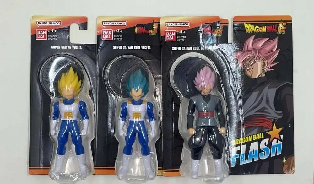 Bandai Dragon Ball Flash Series 4-inch Action Figure Set of 3 (Super Saiyan Vege